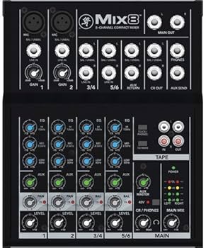 Amazon.com: Mackie Mix8 8-Channel Compact Mixer with Gator Cases G